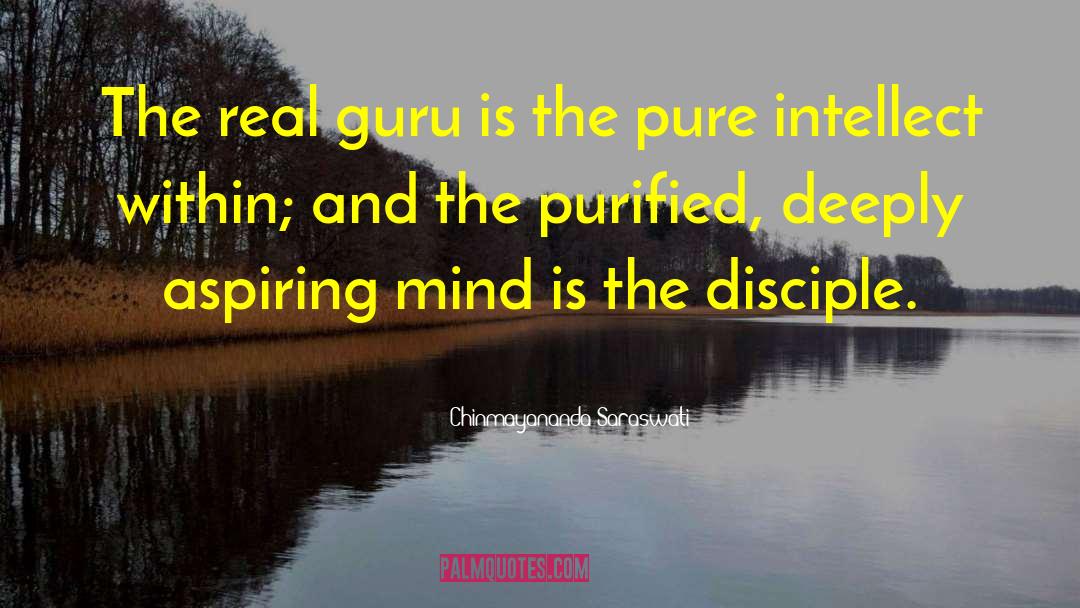 Chinmayananda Saraswati Quotes: The real guru is the