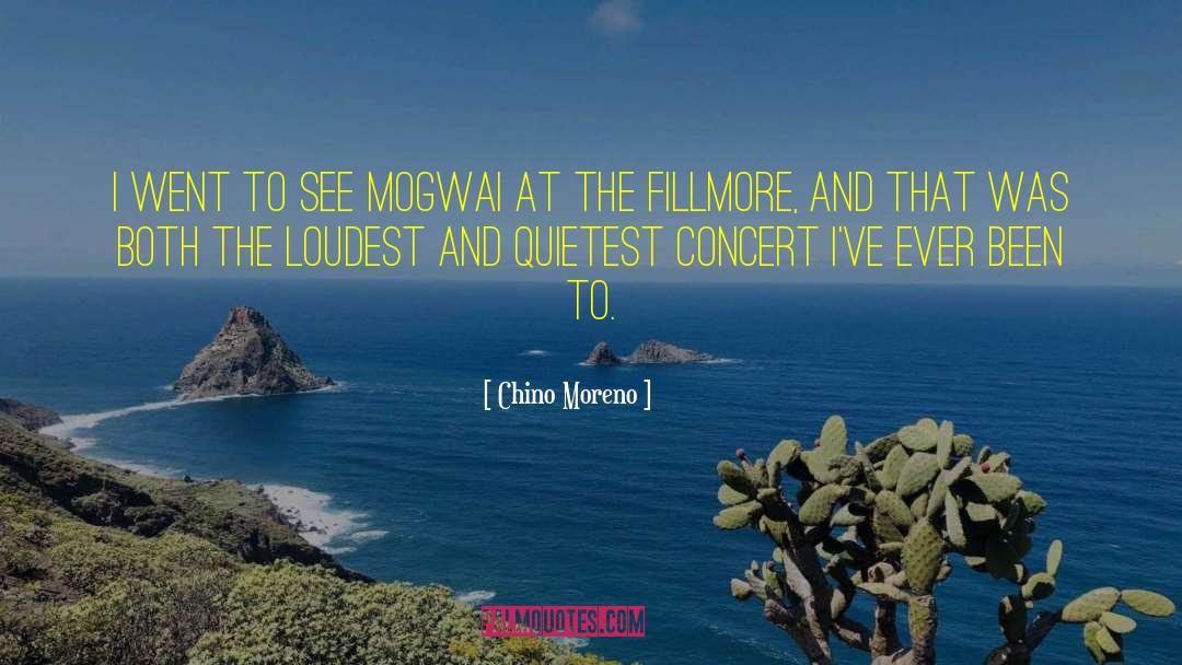 Chino Moreno Quotes: I went to see Mogwai