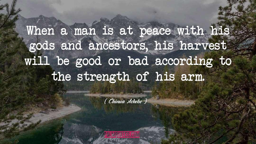 Chinua Achebe Quotes: When a man is at