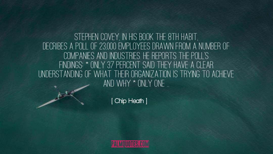 Chip Heath Quotes: Stephen Covey, in his book