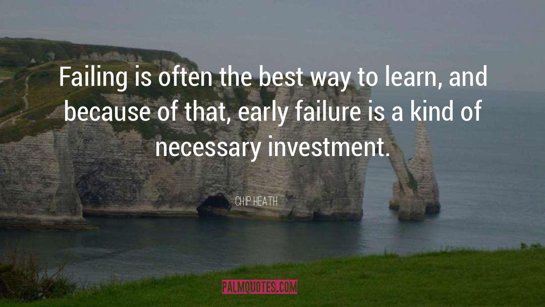 Chip Heath Quotes: Failing is often the best