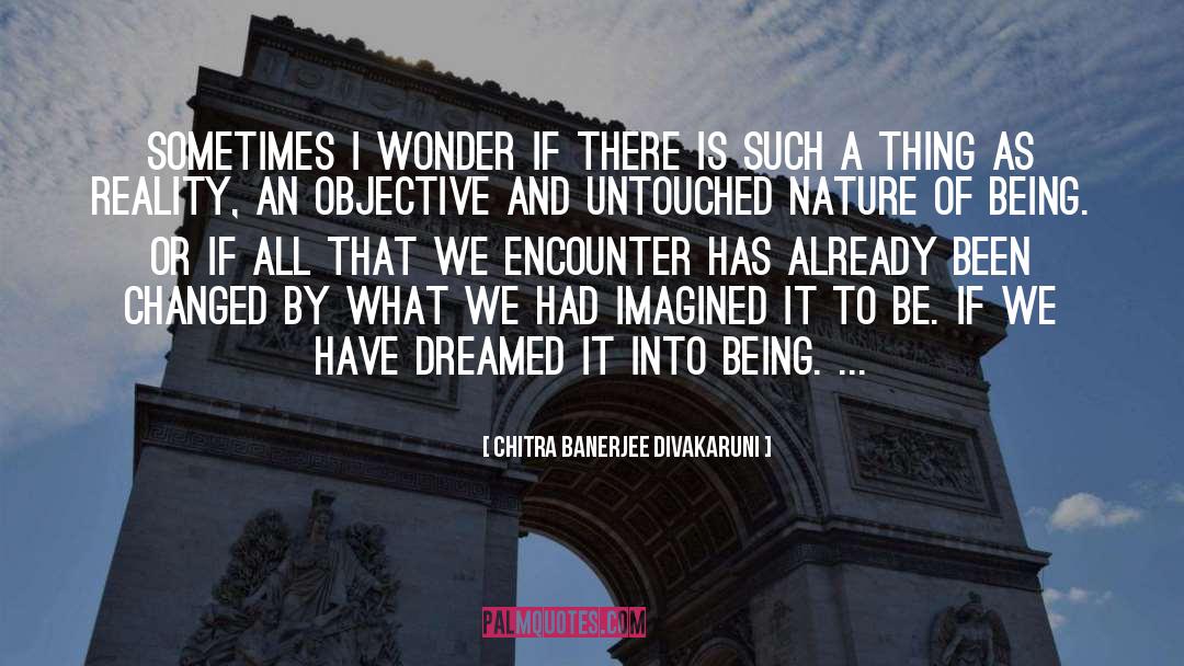 Chitra Banerjee Divakaruni Quotes: Sometimes I wonder if there