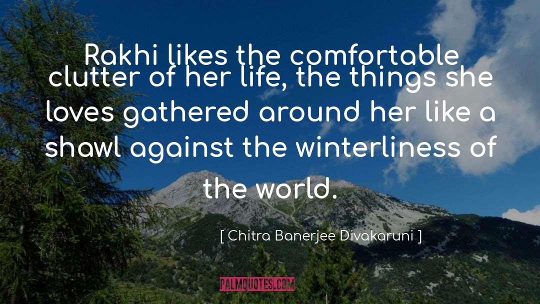 Chitra Banerjee Divakaruni Quotes: Rakhi likes the comfortable clutter
