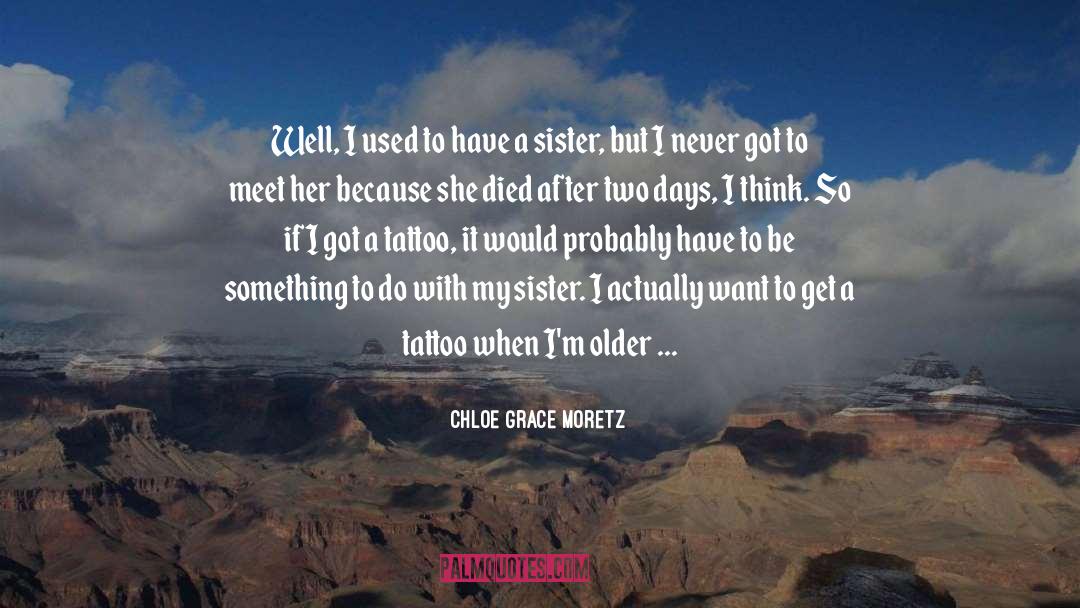 Chloe Grace Moretz Quotes: Well, I used to have