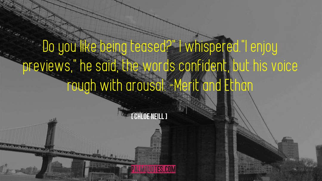 Chloe Neill Quotes: Do you like being teased?