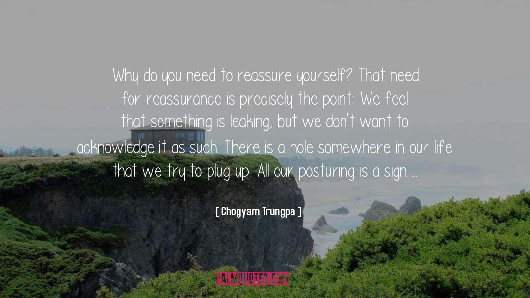 Chogyam Trungpa Quotes: Why do you need to