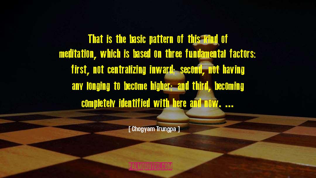 Chogyam Trungpa Quotes: That is the basic pattern