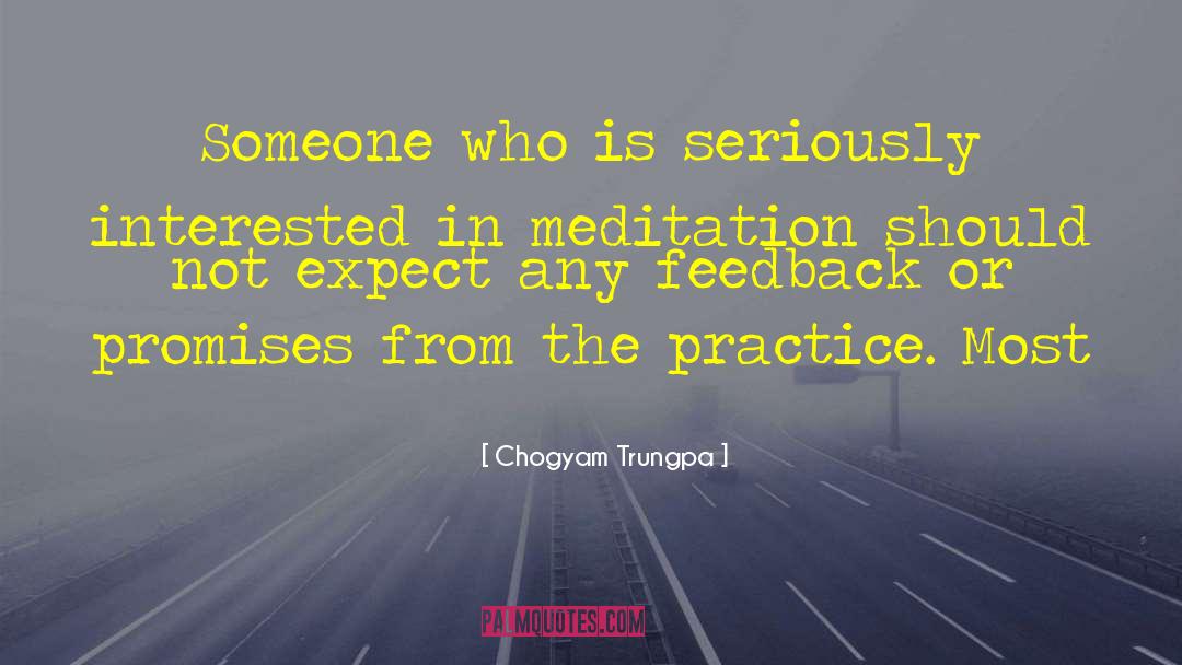 Chogyam Trungpa Quotes: Someone who is seriously interested