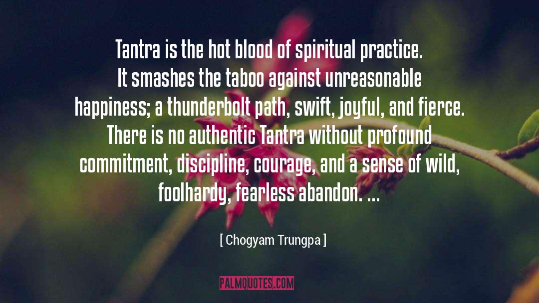 Chogyam Trungpa Quotes: Tantra is the hot blood