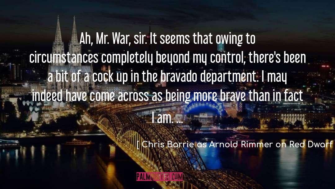 Chris Barrie As Arnold Rimmer On Red Dwarf Quotes: Ah, Mr. War, sir. It