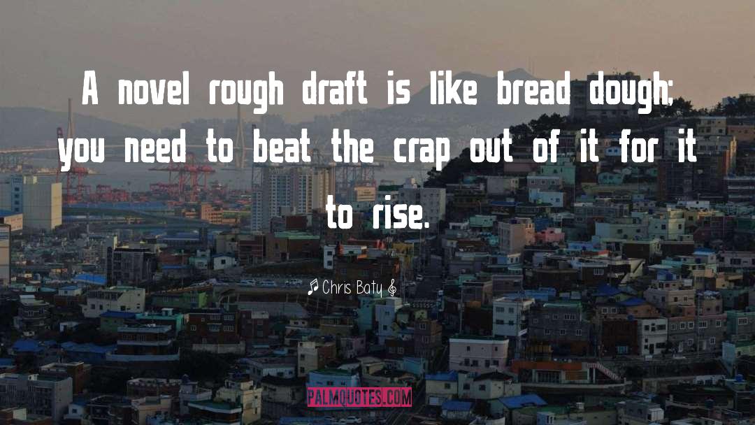 Chris Baty Quotes: A novel rough draft is