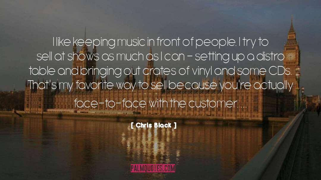 Chris Black Quotes: I like keeping music in