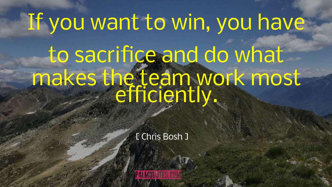 Chris Bosh Quotes: If you want to win,