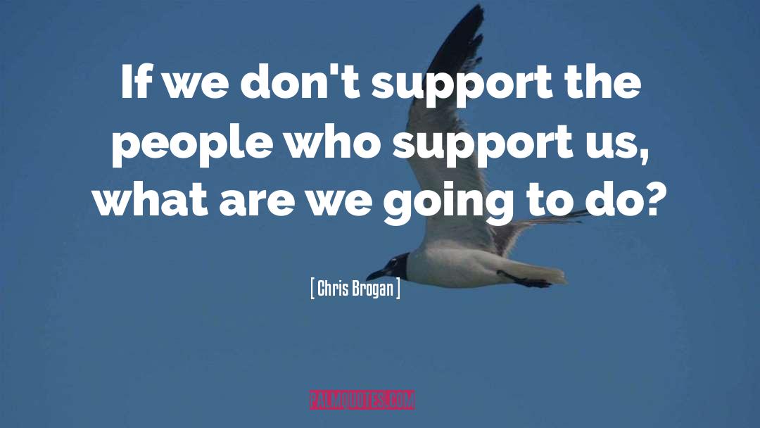 Chris Brogan Quotes: If we don't support the