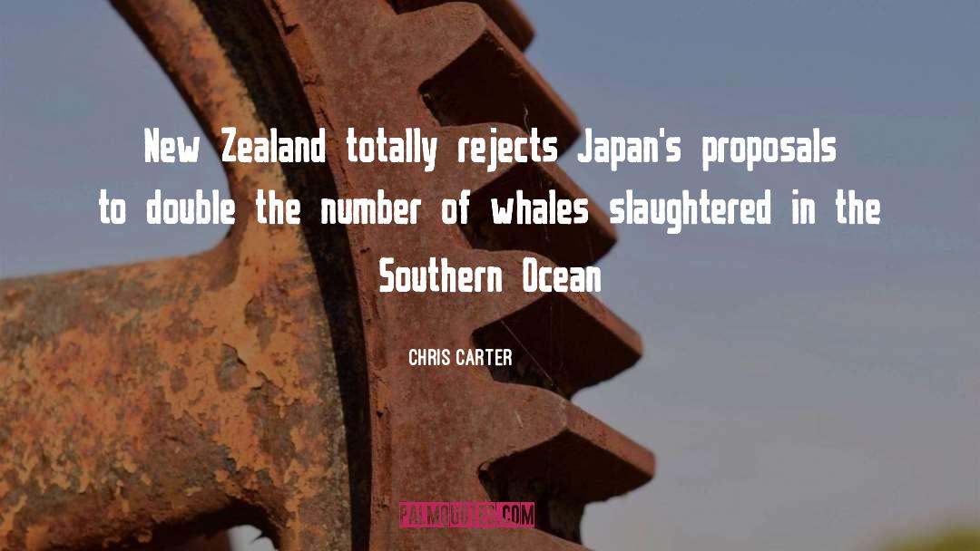 Chris Carter Quotes: New Zealand totally rejects Japan's