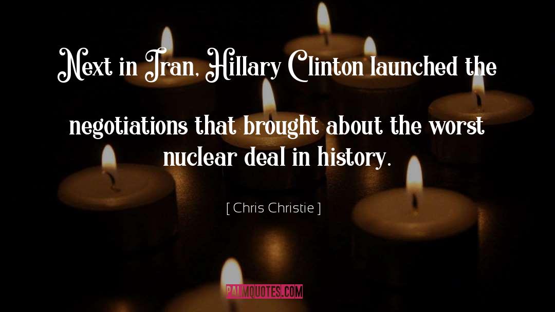 Chris Christie Quotes: Next in Iran, Hillary Clinton