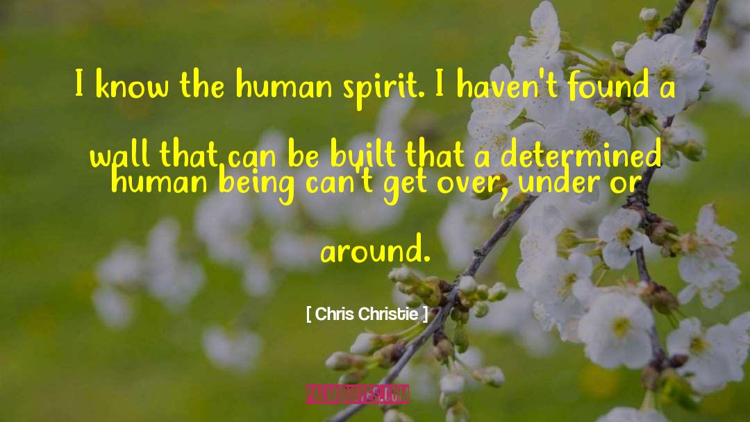 Chris Christie Quotes: I know the human spirit.