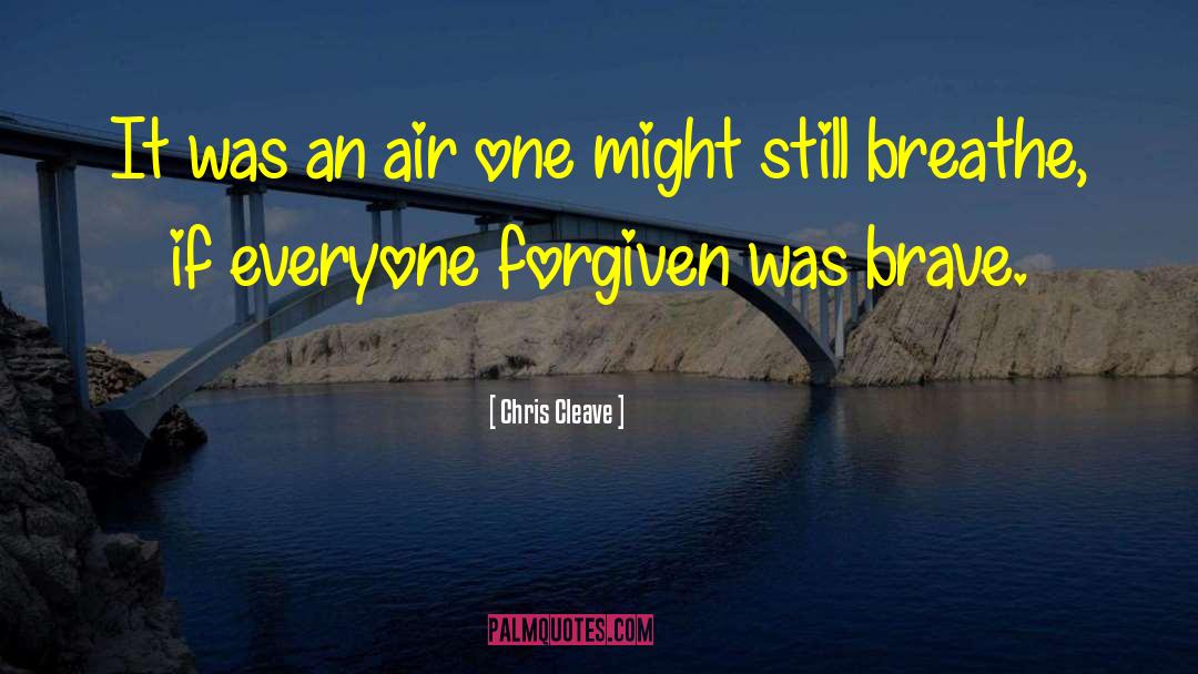 Chris Cleave Quotes: It was an air one