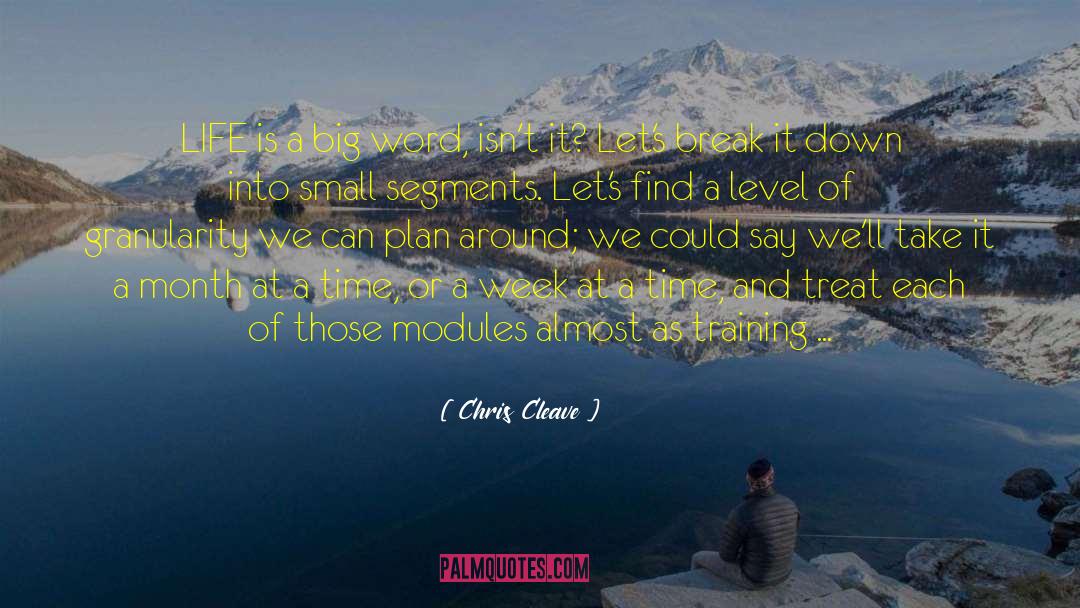 Chris Cleave Quotes: LIFE is a big word,