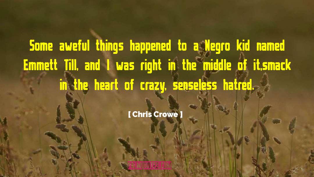 Chris Crowe Quotes: Some aweful things happened to