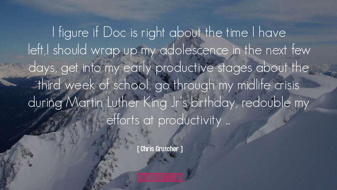 Chris Crutcher Quotes: I figure if Doc is