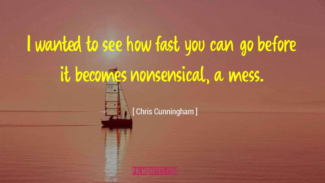 Chris Cunningham Quotes: I wanted to see how