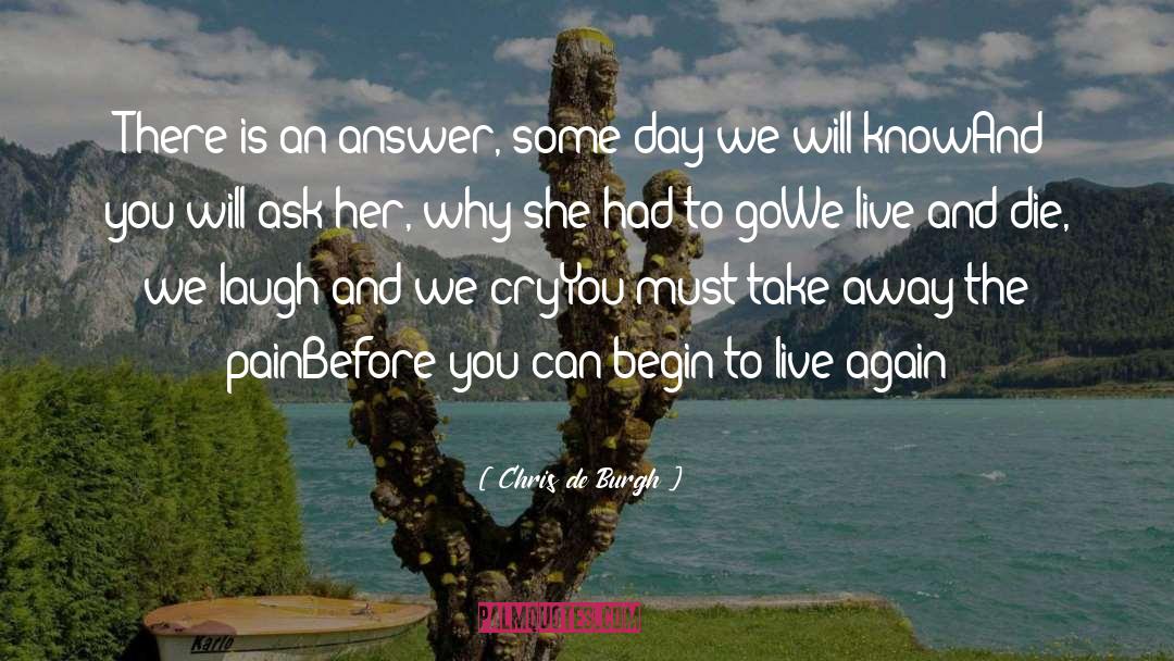 Chris De Burgh Quotes: There is an answer, some