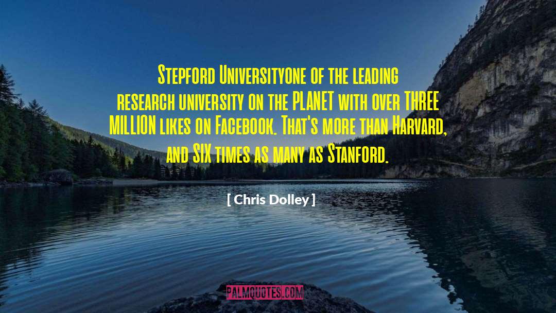 Chris Dolley Quotes: Stepford University<br>one of the leading