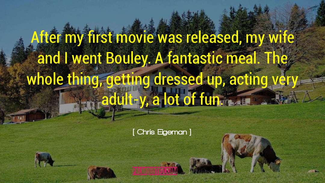 Chris Eigeman Quotes: After my first movie was
