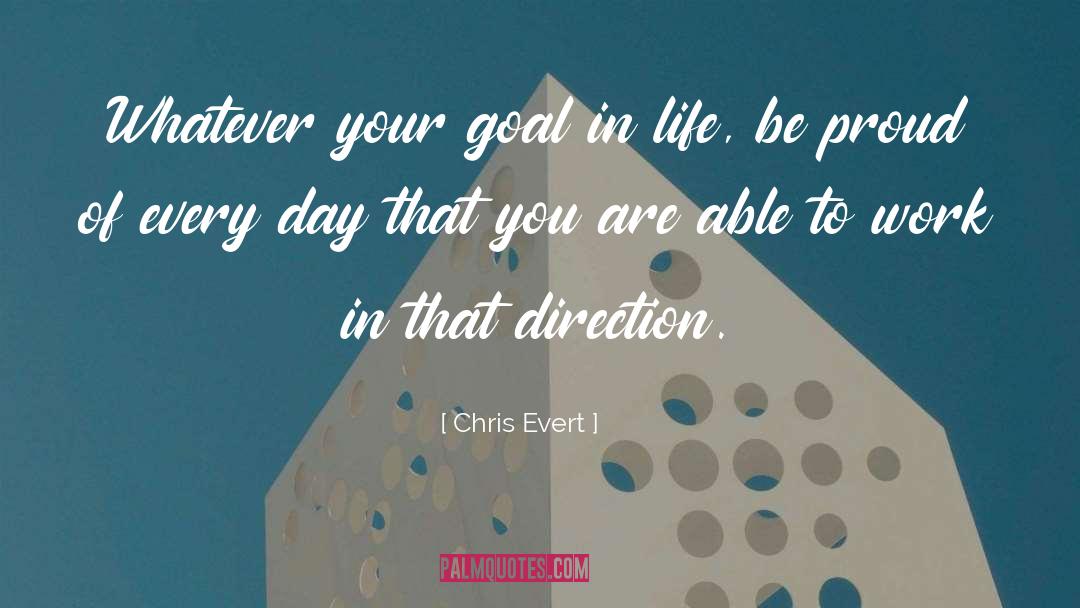 Chris Evert Quotes: Whatever your goal in life,
