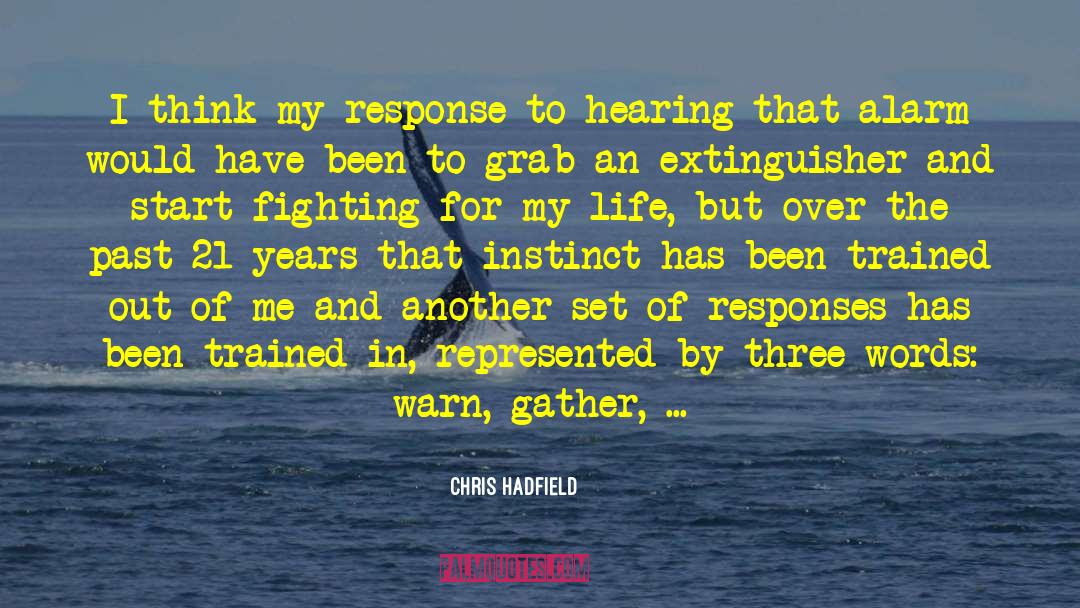 Chris Hadfield Quotes: I think my response to