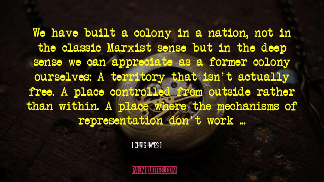 Chris Hayes Quotes: We have built a colony