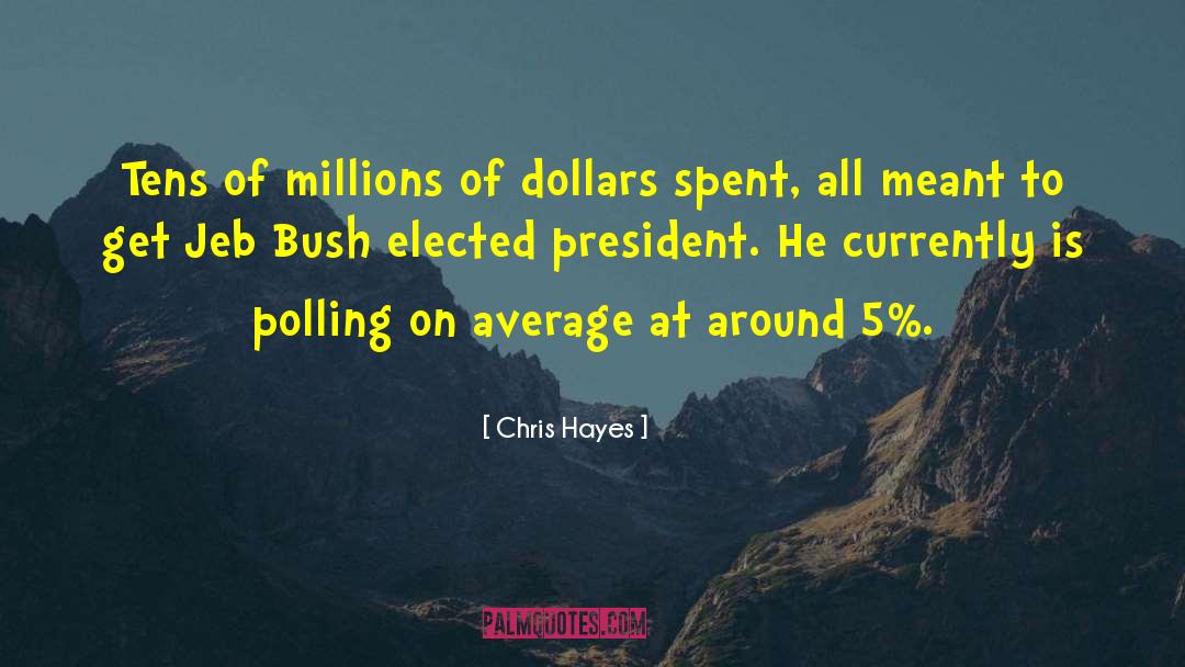 Chris Hayes Quotes: Tens of millions of dollars