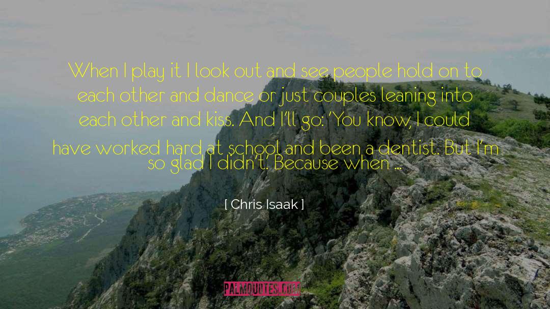 Chris Isaak Quotes: When I play it I