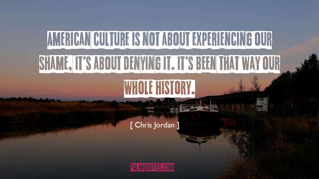 Chris Jordan Quotes: American culture is not about