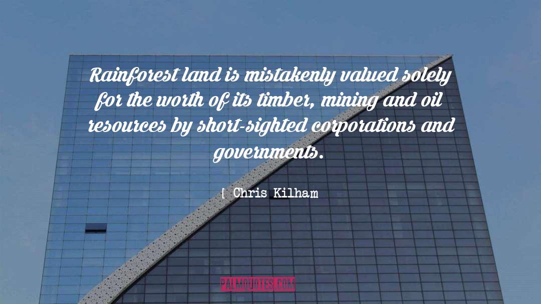 Chris Kilham Quotes: Rainforest land is mistakenly valued