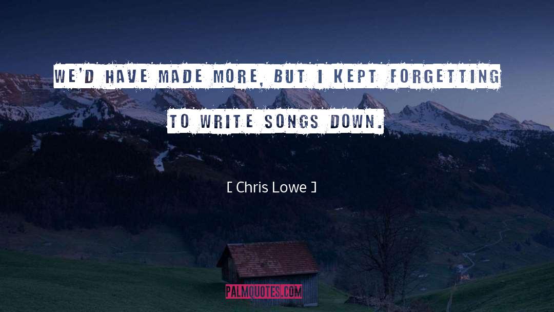 Chris Lowe Quotes: We'd have made more, but