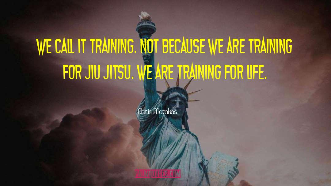 Chris Matakas Quotes: We call it training. Not