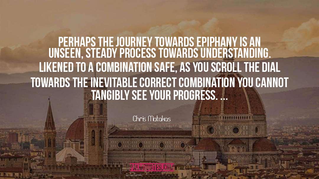 Chris Matakas Quotes: Perhaps the journey towards epiphany