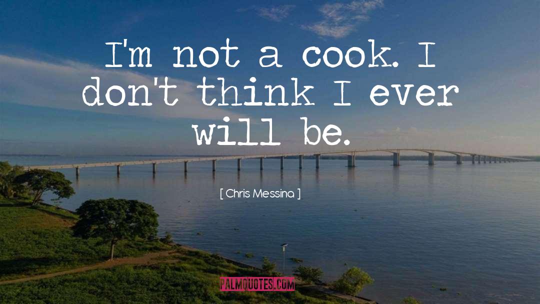 Chris Messina Quotes: I'm not a cook. I