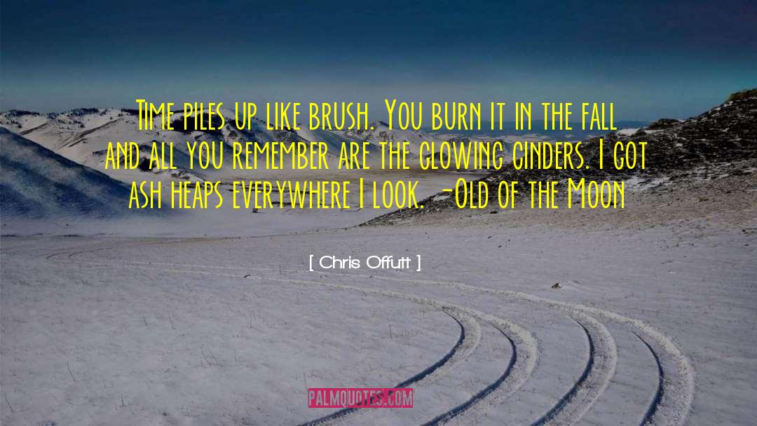 Chris Offutt Quotes: Time piles up like brush.