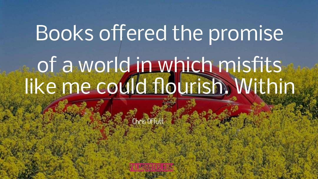 Chris Offutt Quotes: Books offered the promise of