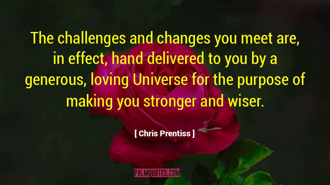 Chris Prentiss Quotes: The challenges and changes you
