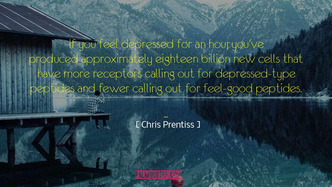 Chris Prentiss Quotes: If you feel depressed for