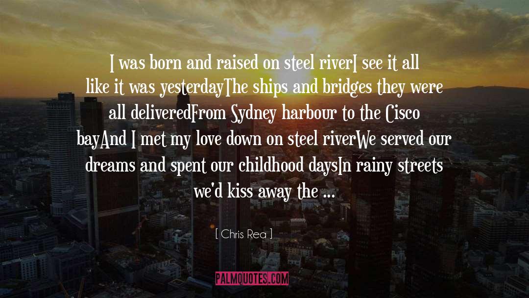 Chris Rea Quotes: I was born and raised