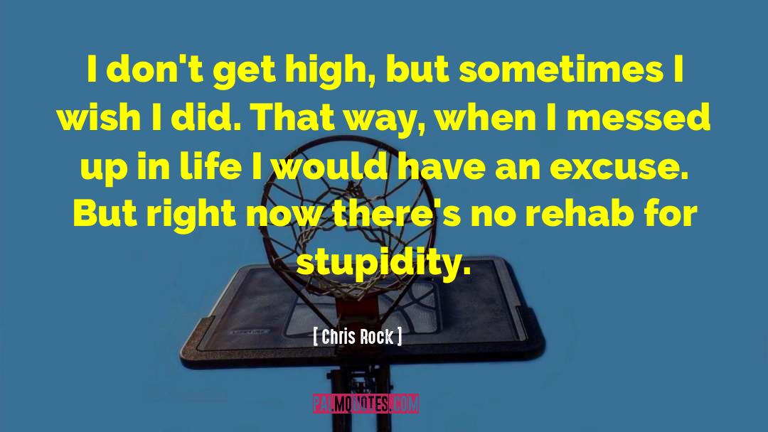 Chris Rock Quotes: I don't get high, but