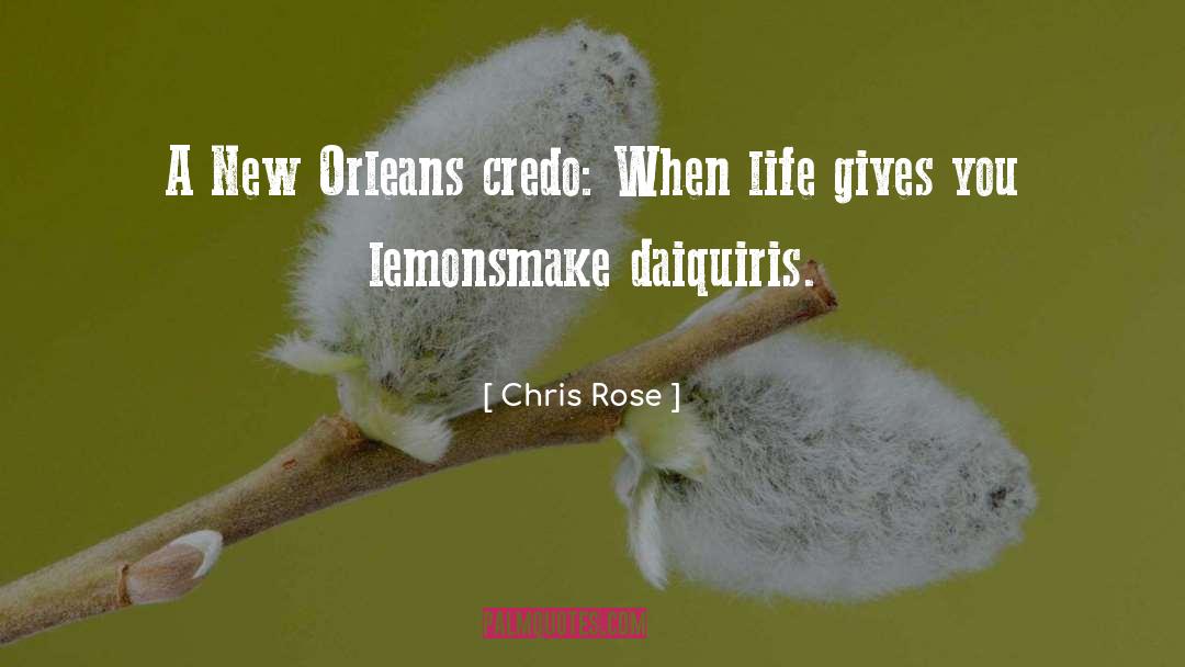 Chris Rose Quotes: A New Orleans credo: When