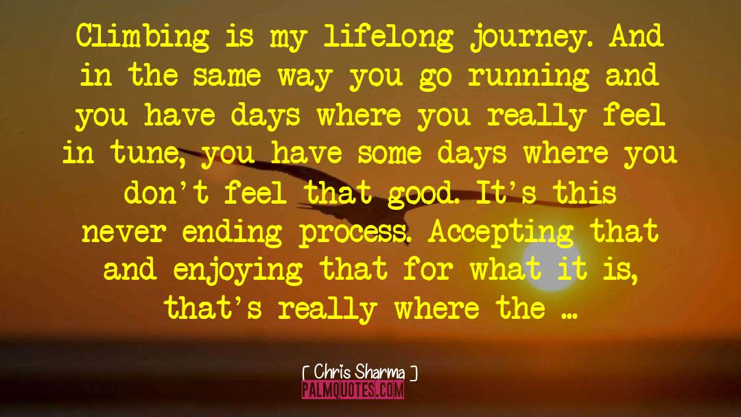 Chris Sharma Quotes: Climbing is my lifelong journey.