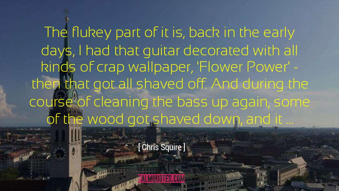Chris Squire Quotes: The flukey part of it