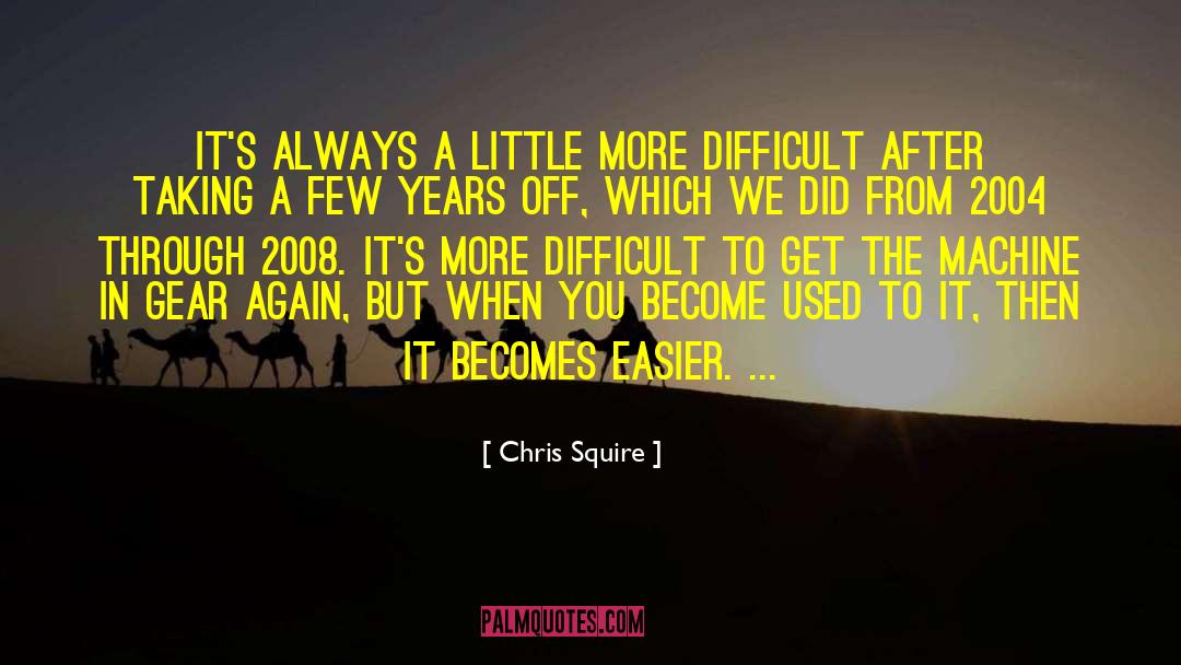 Chris Squire Quotes: It's always a little more
